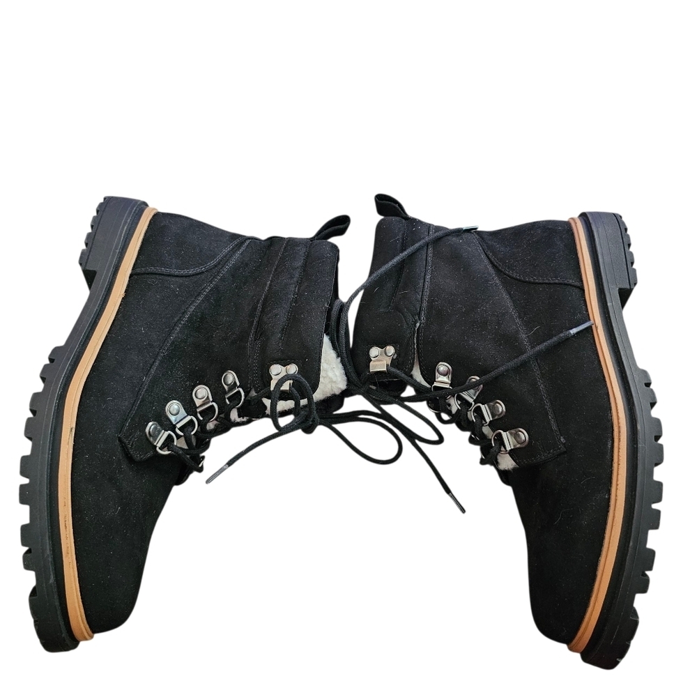 Torrid Hiker Lug Bootie Wide Width Black - Picture 8 of 10